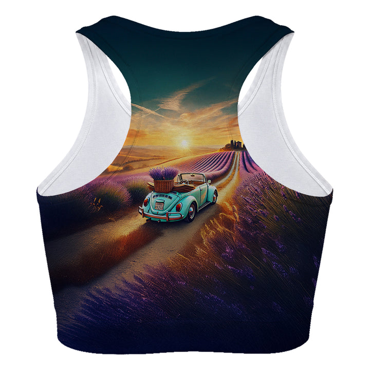 Lavender Beetle Sport Bra Woman Underwear Beachwear Loungewear