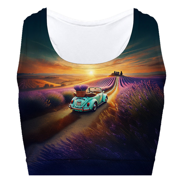 Lavender Beetle Sport Bra Woman Underwear Beachwear Loungewear