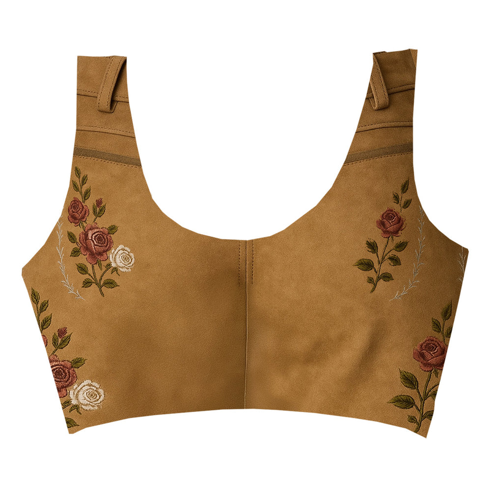 Lederhose Crop Top Woman Underwear Beachwear Loungewear