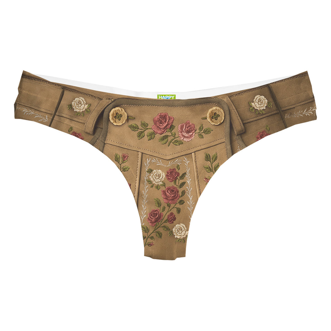 Lederhose String Woman Underwear Beachwear Loungewear