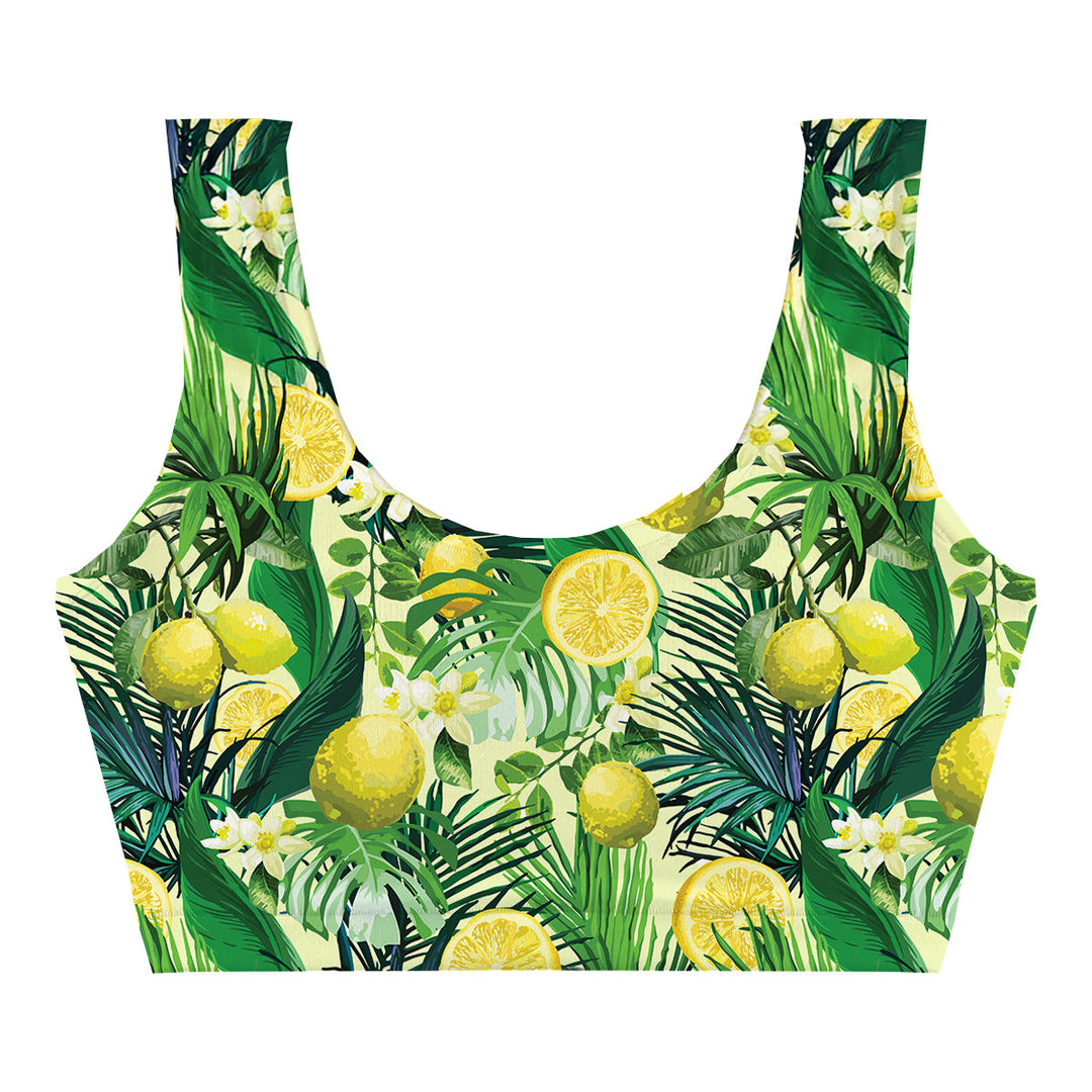 Lemon Juice Crop Top Front