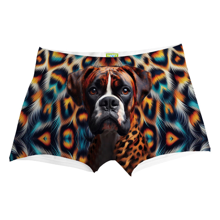Leopard Dog Boxer Man Underwear Beachwear Loungewear