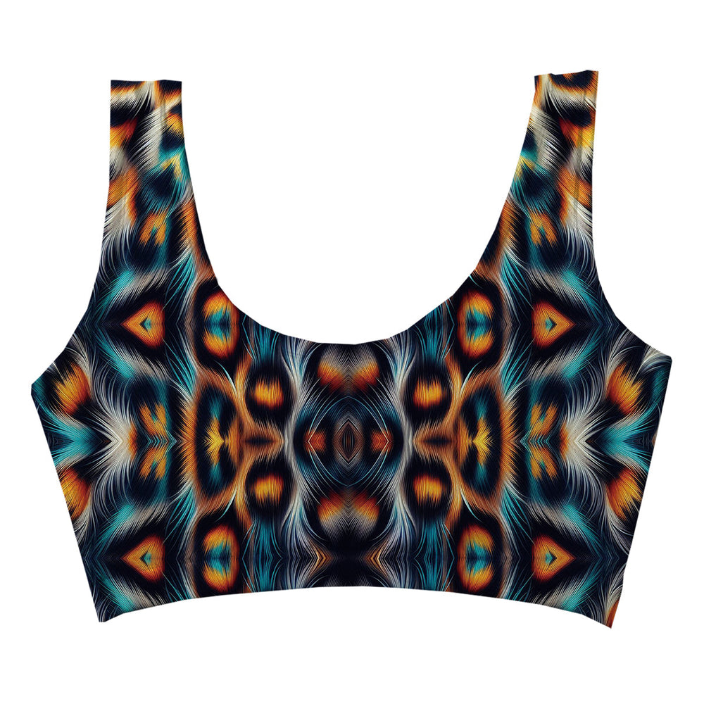Leopard Dog Crop Top Woman Underwear Beachwear Loungewear