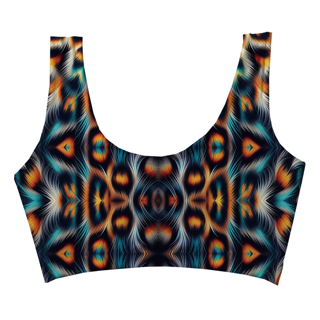 Leopard Dog Crop Top Woman Underwear Beachwear Loungewear
