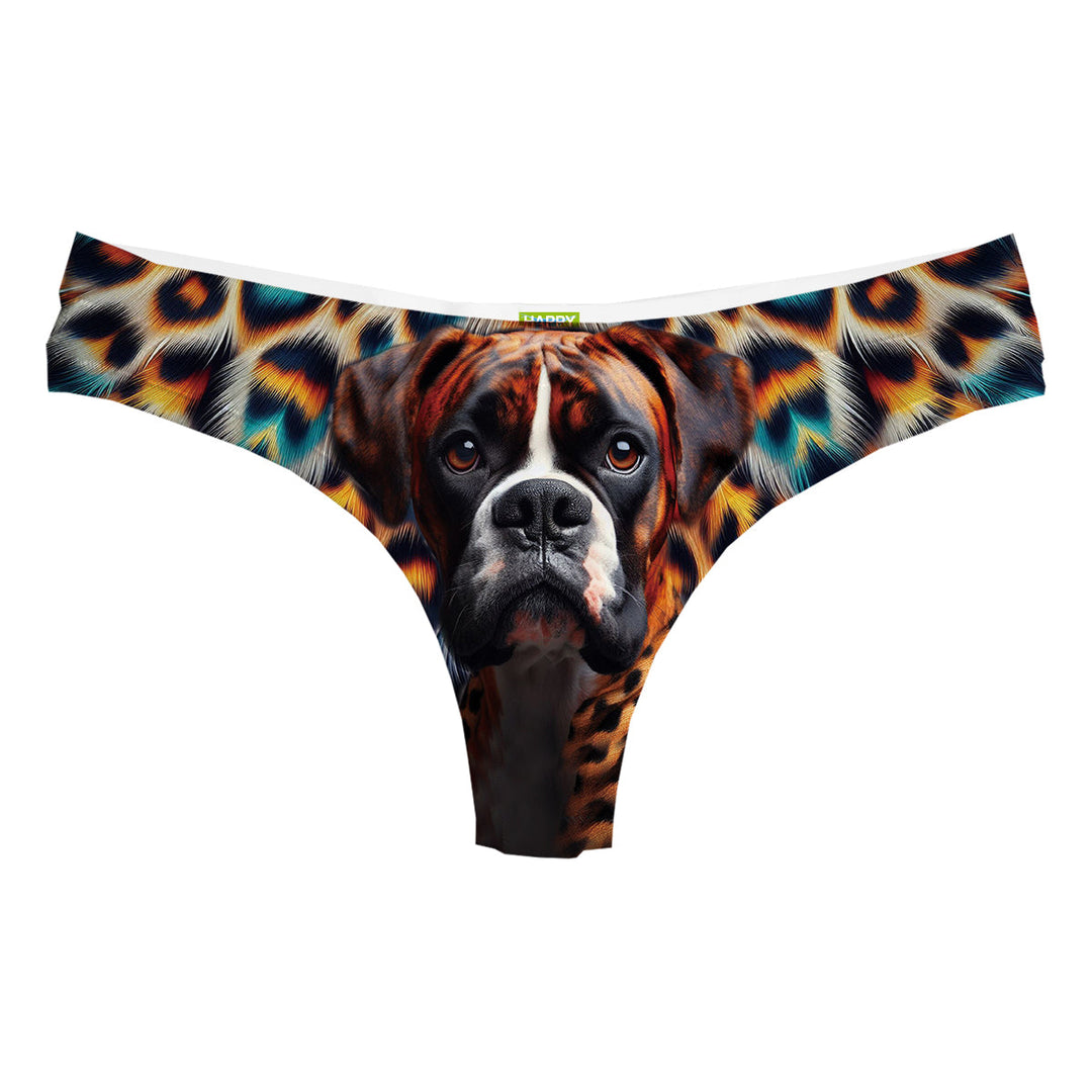 Leopard Dog String Woman Underwear Beachwear Loungewear
