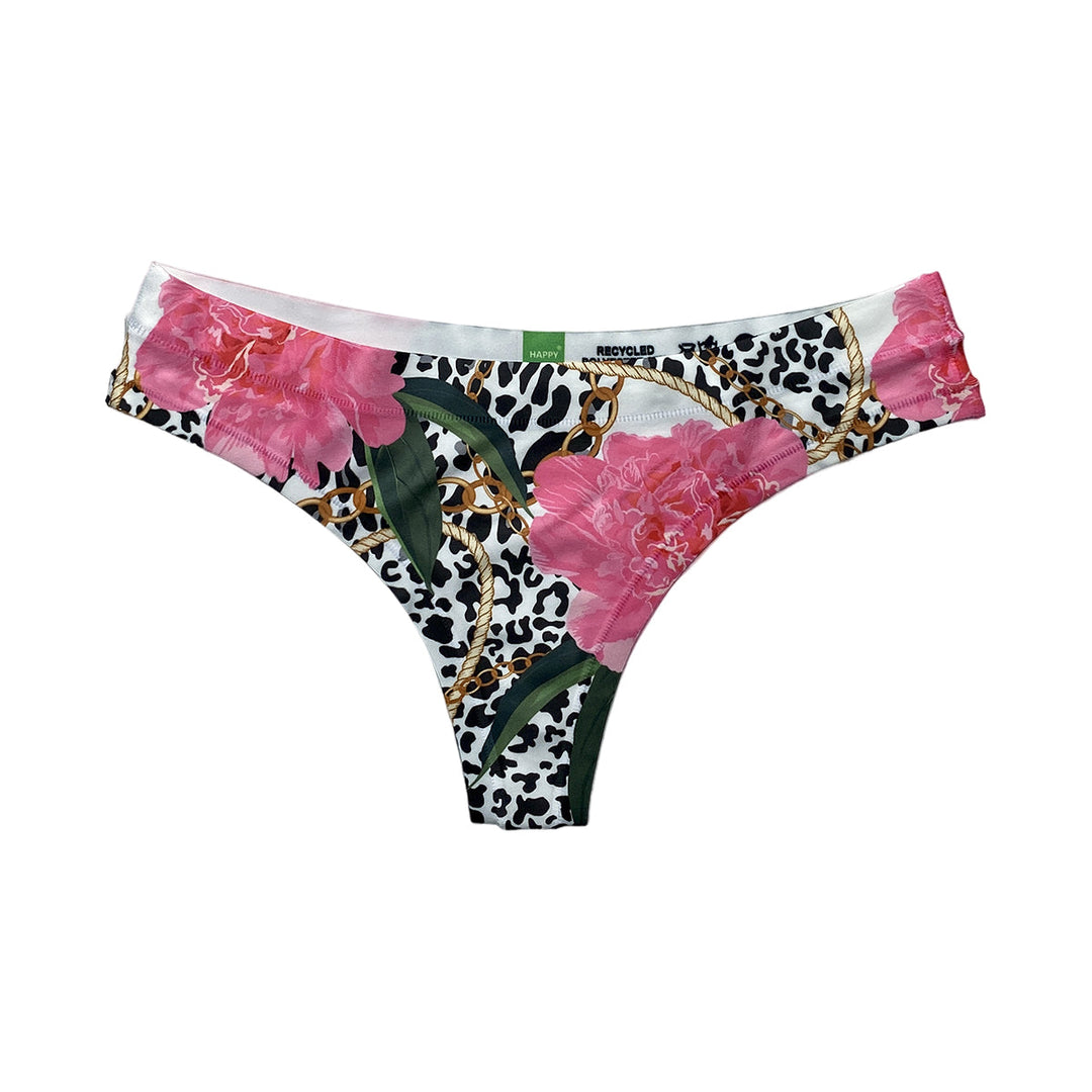 Leopard Flowers String Front
