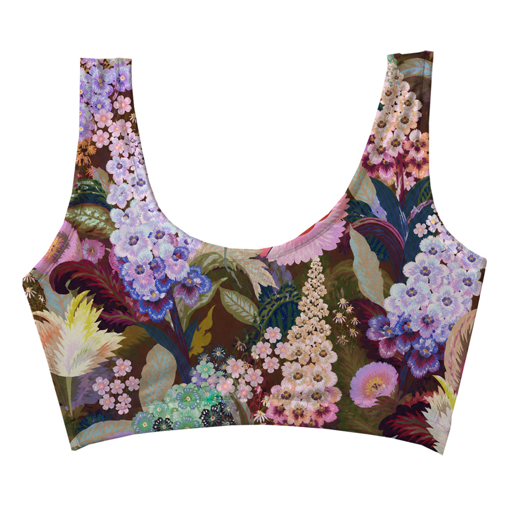Lilacs Crop Top Woman Underwear Beachwear Loungewear