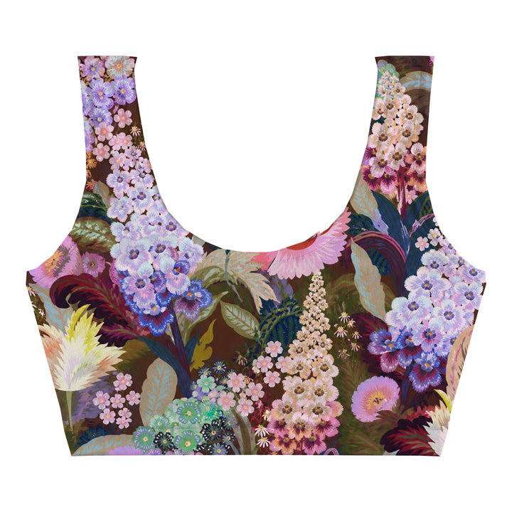 Lilacs Crop Top Woman Underwear Beachwear Loungewear