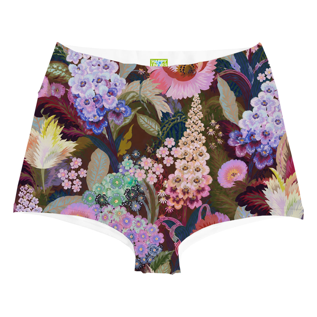 Lilacs Highwaist Woman Underwear Beachwear Loungewear