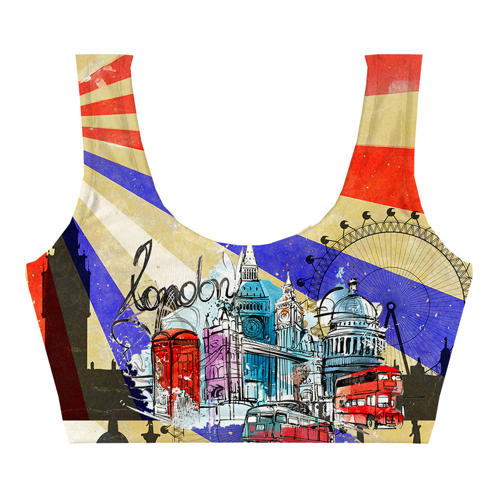 London Eye Crop Top Back