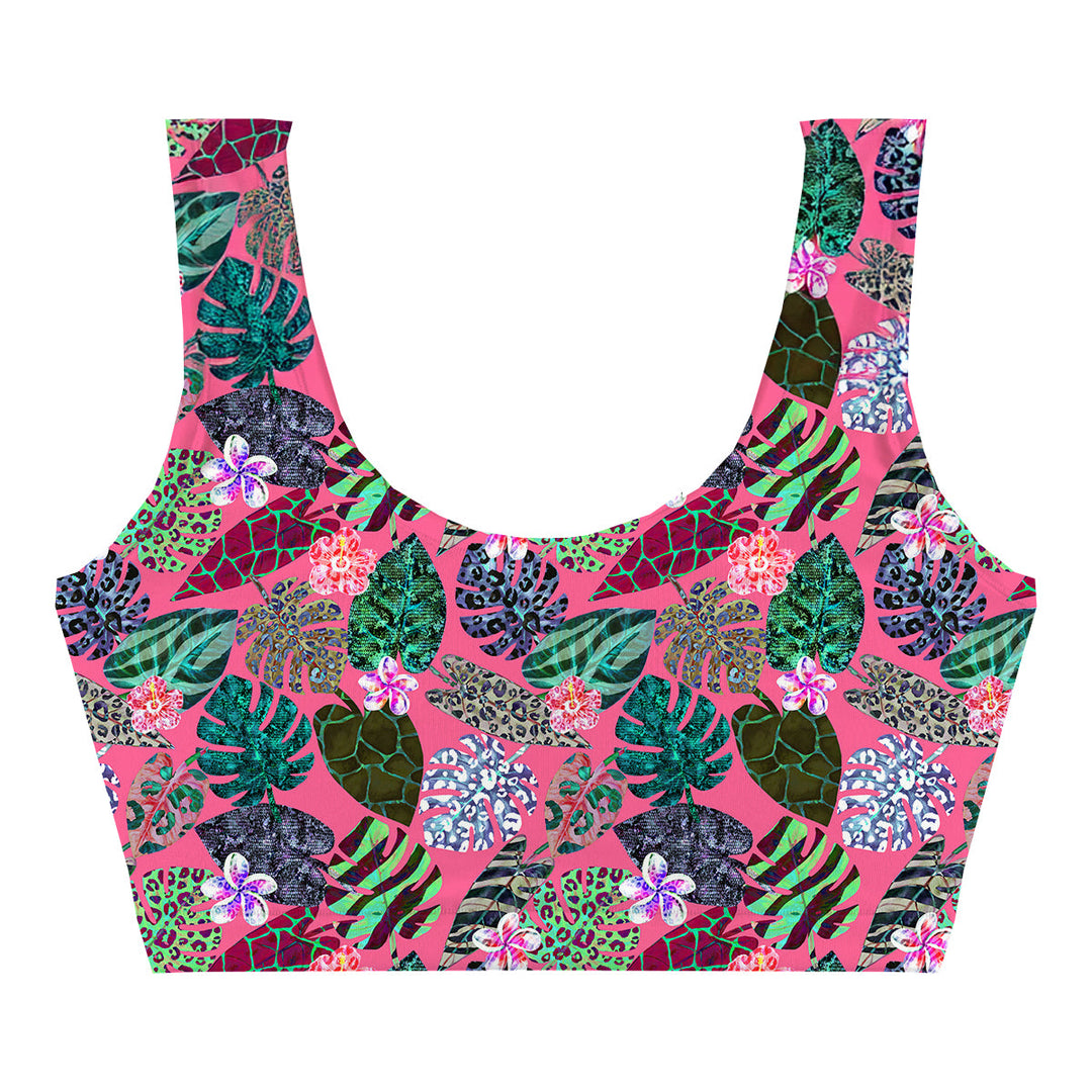 Lost In Leaves Crop Top Front