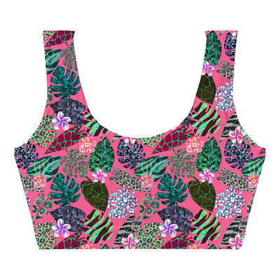 Lost In Leaves Crop Top Front
