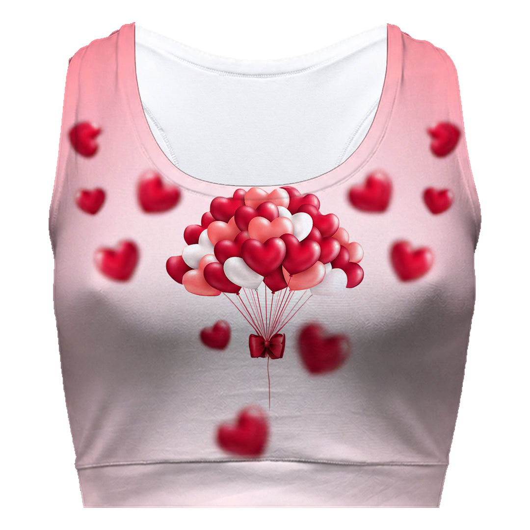 Love Is In The Air Sport Bra Woman Underwear Beachwear Loungewear