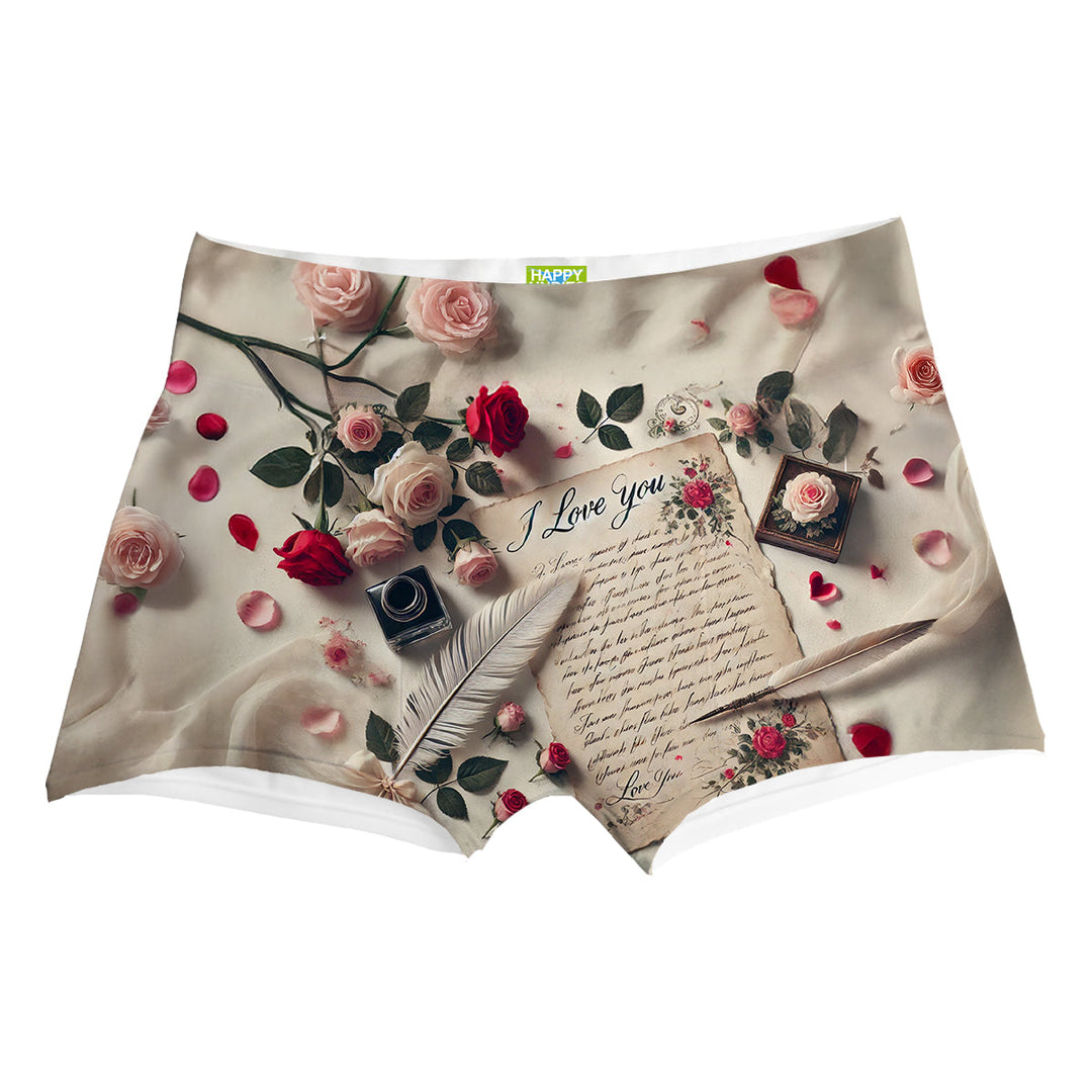 Love Note Boxer Man Underwear Beachwear Loungewear