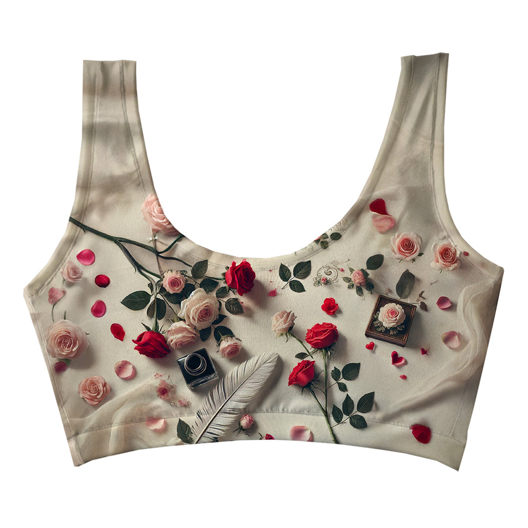 Love Note Crop Top Woman Underwear Beachwear Loungewear