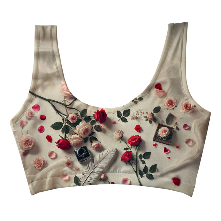 Love Note Crop Top Woman Underwear Beachwear Loungewear