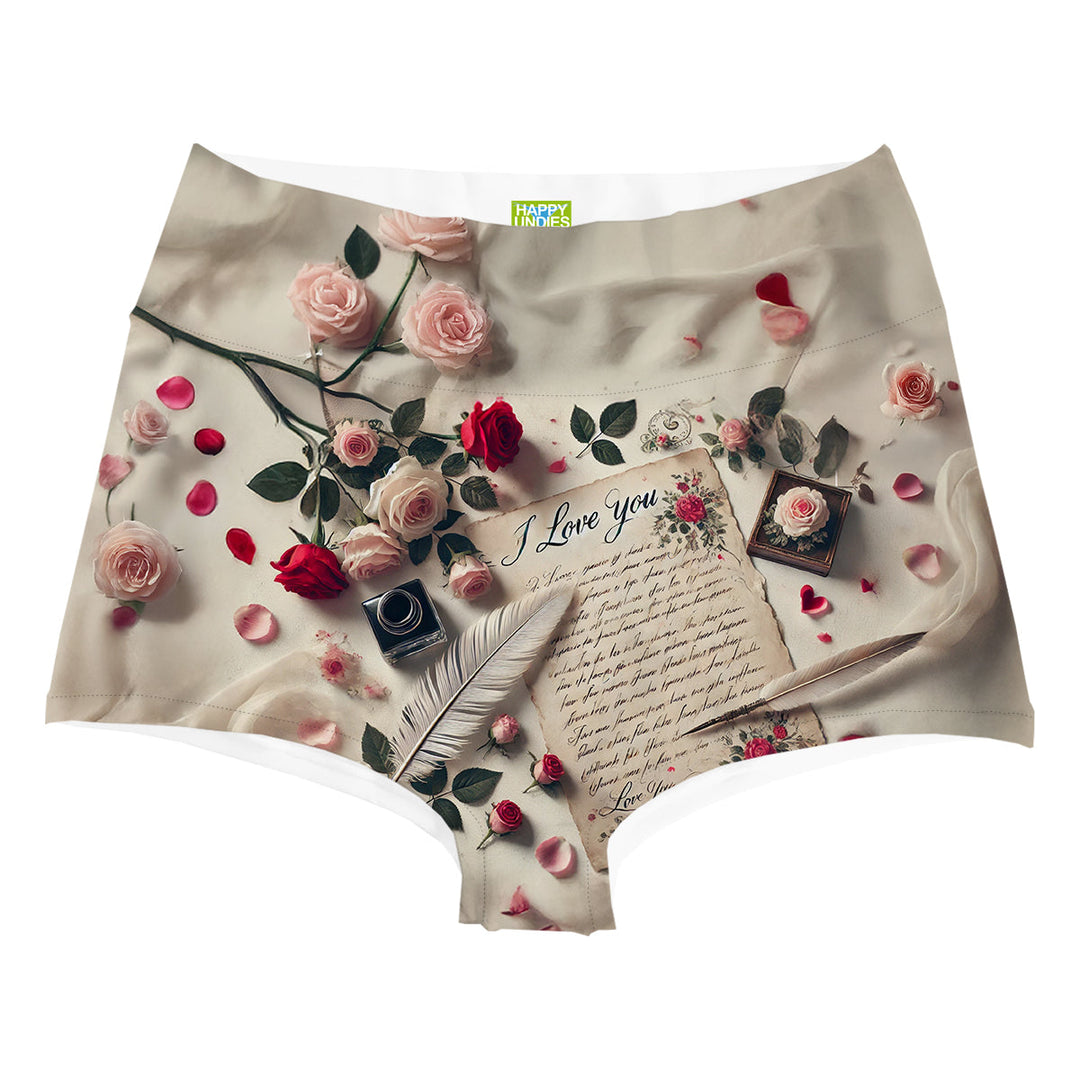 Love Note Highwaist Woman Underwear Beachwear Loungewear