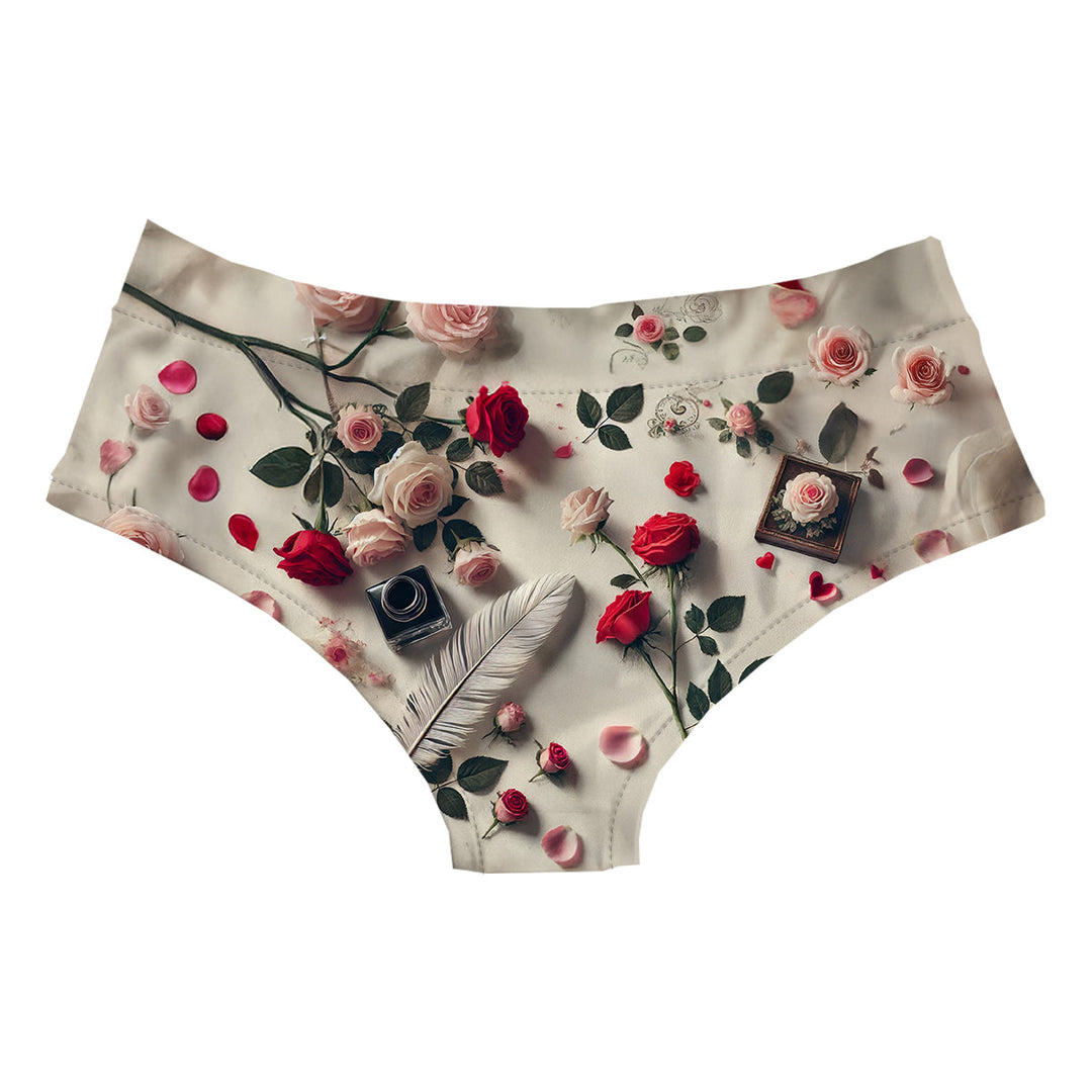Love Note Hipster Woman Underwear Beachwear Loungewear