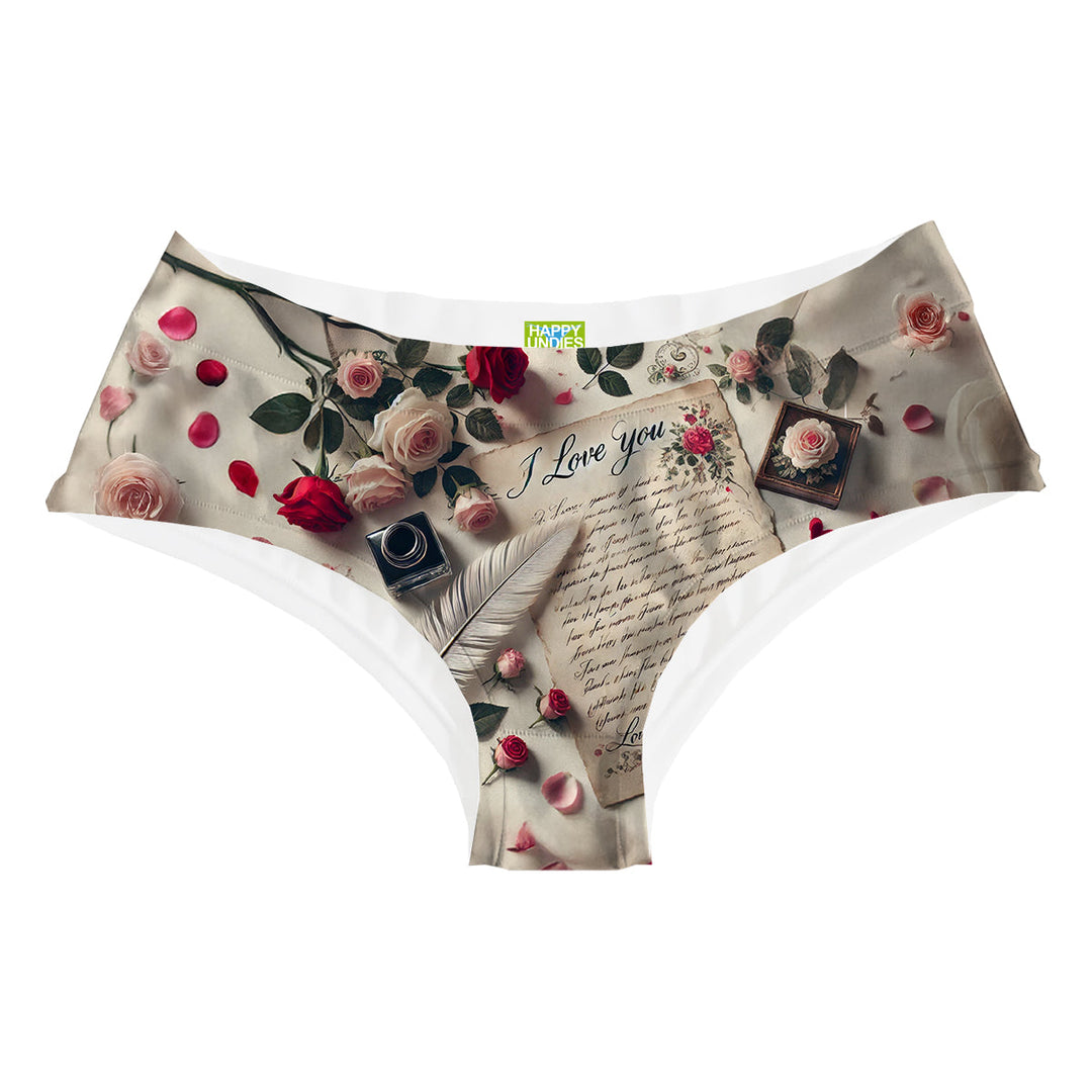 Love Note Hipster Woman Underwear Beachwear Loungewear