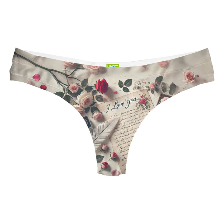 Love Note String Woman Underwear Beachwear Loungewear