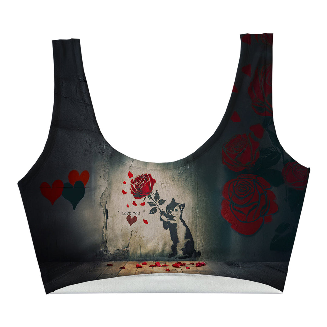 Love Rose Crop Top Front