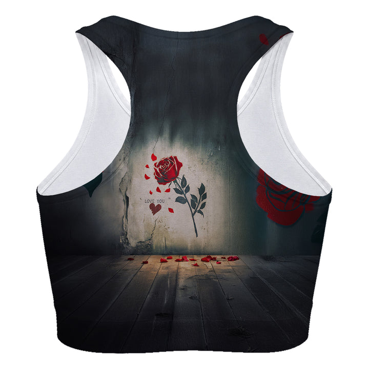 Love Rose Sport Bra Woman Underwear Beachwear Loungewear