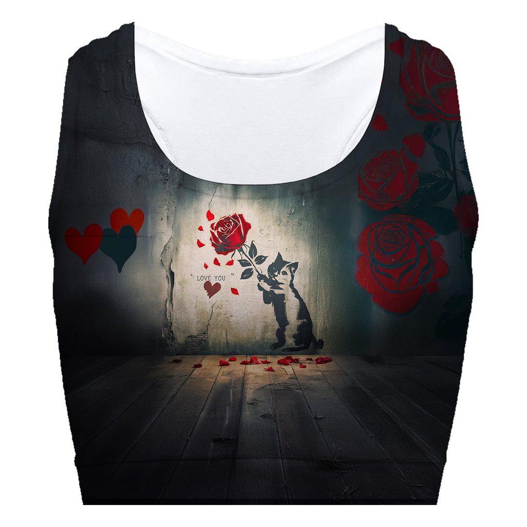 Love Rose Sport Bra Woman Underwear Beachwear Loungewear