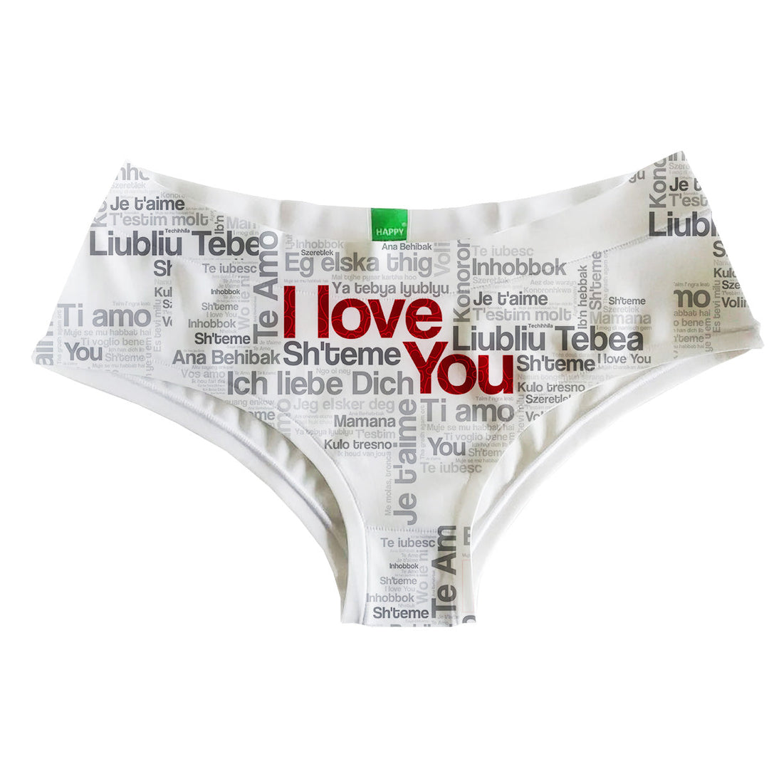 Love You Too Hipster Front