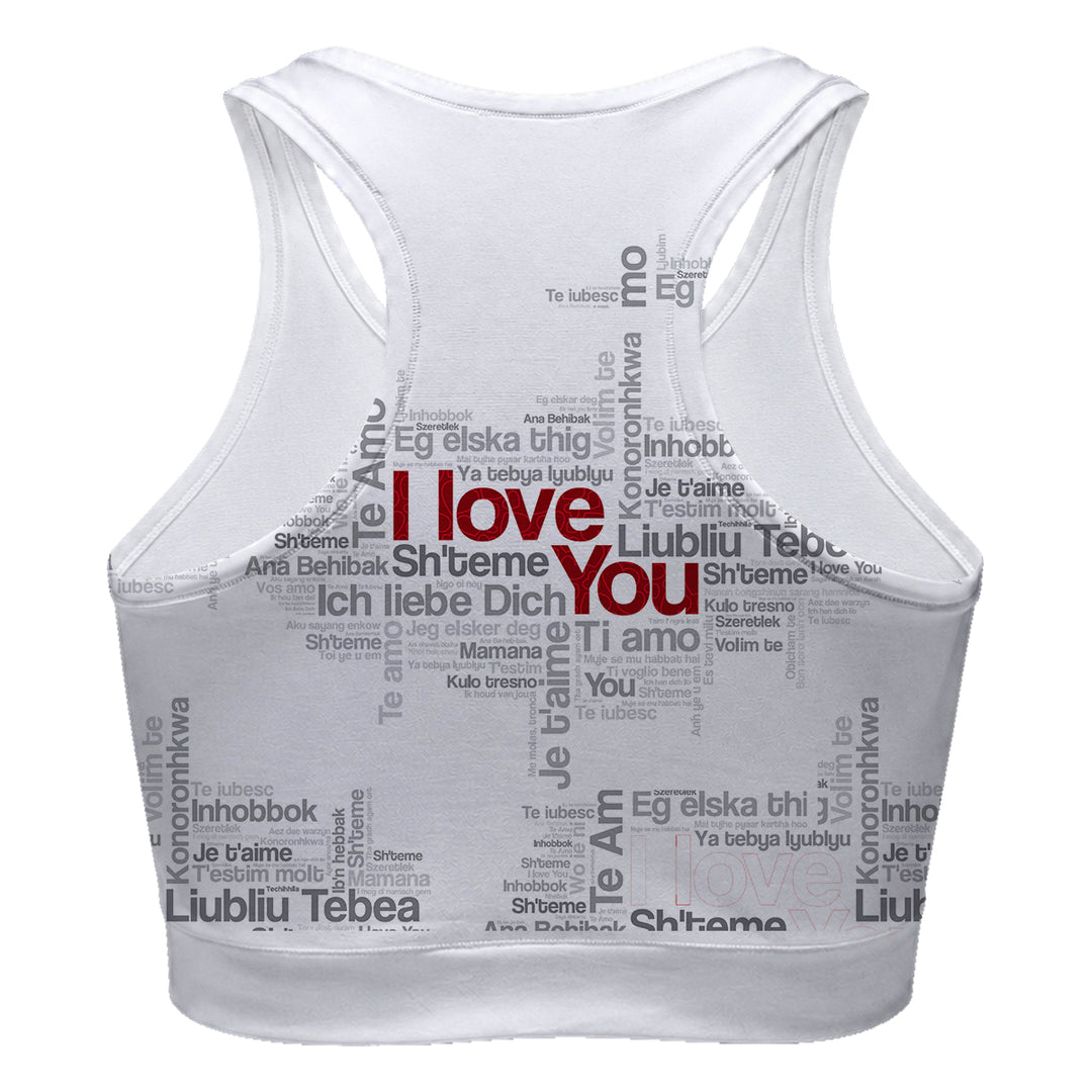 Love You Too Sport Bra Woman Underwear Beachwear Loungewear