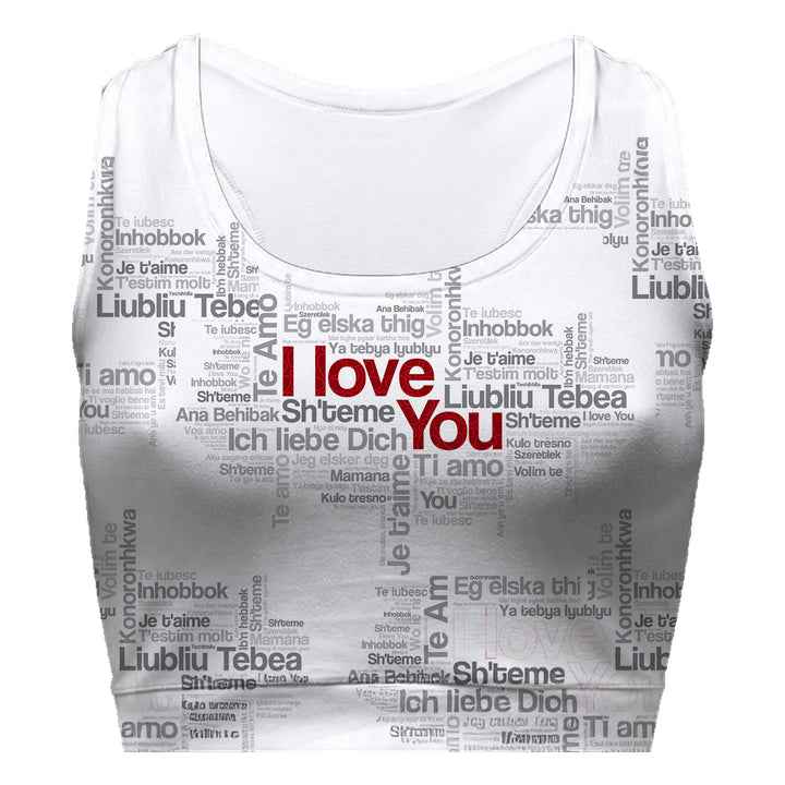 Love You Too Sport Bra Woman Underwear Beachwear Loungewear