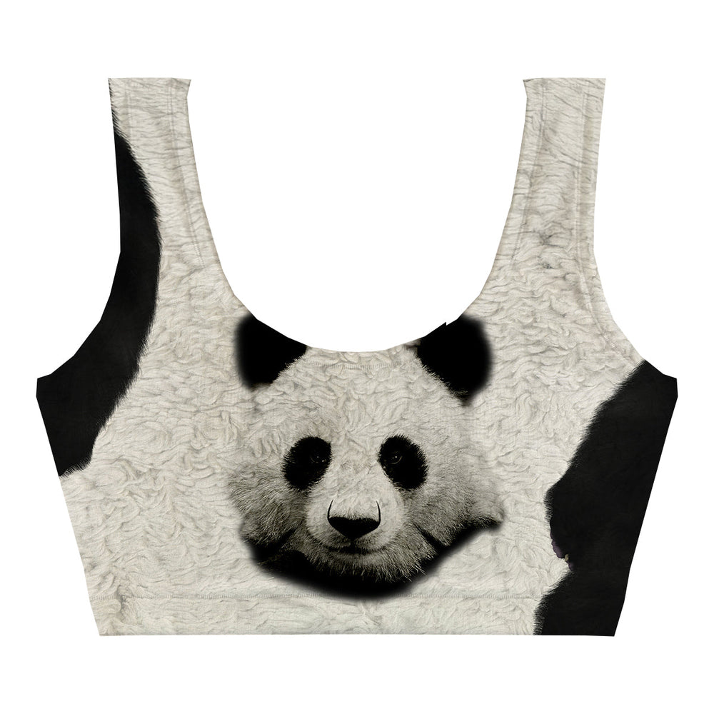 Lucky Panda Crop Top Back