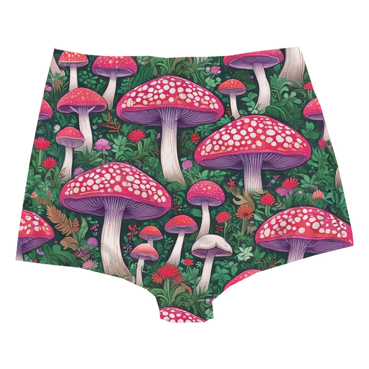 Magic Mushroom Highwaist Woman Underwear Beachwear Loungewear