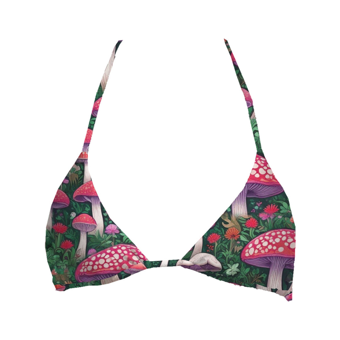 Magic Mushroom Top Triangle Woman Underwear Beachwear Loungewear