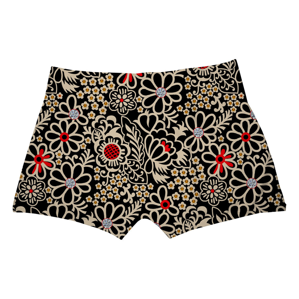 Midnight Bloom Boxer Man Underwear Beachwear Loungewear