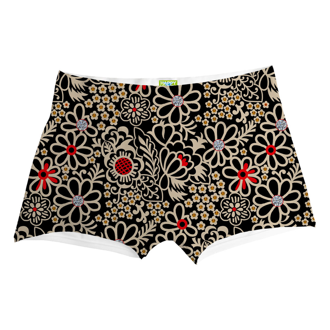 Midnight Bloom Boxer Man Underwear Beachwear Loungewear