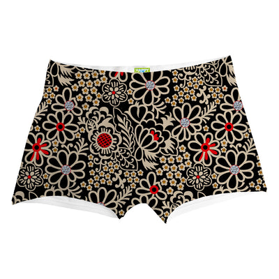 Midnight Bloom Boxer Man Underwear Beachwear Loungewear