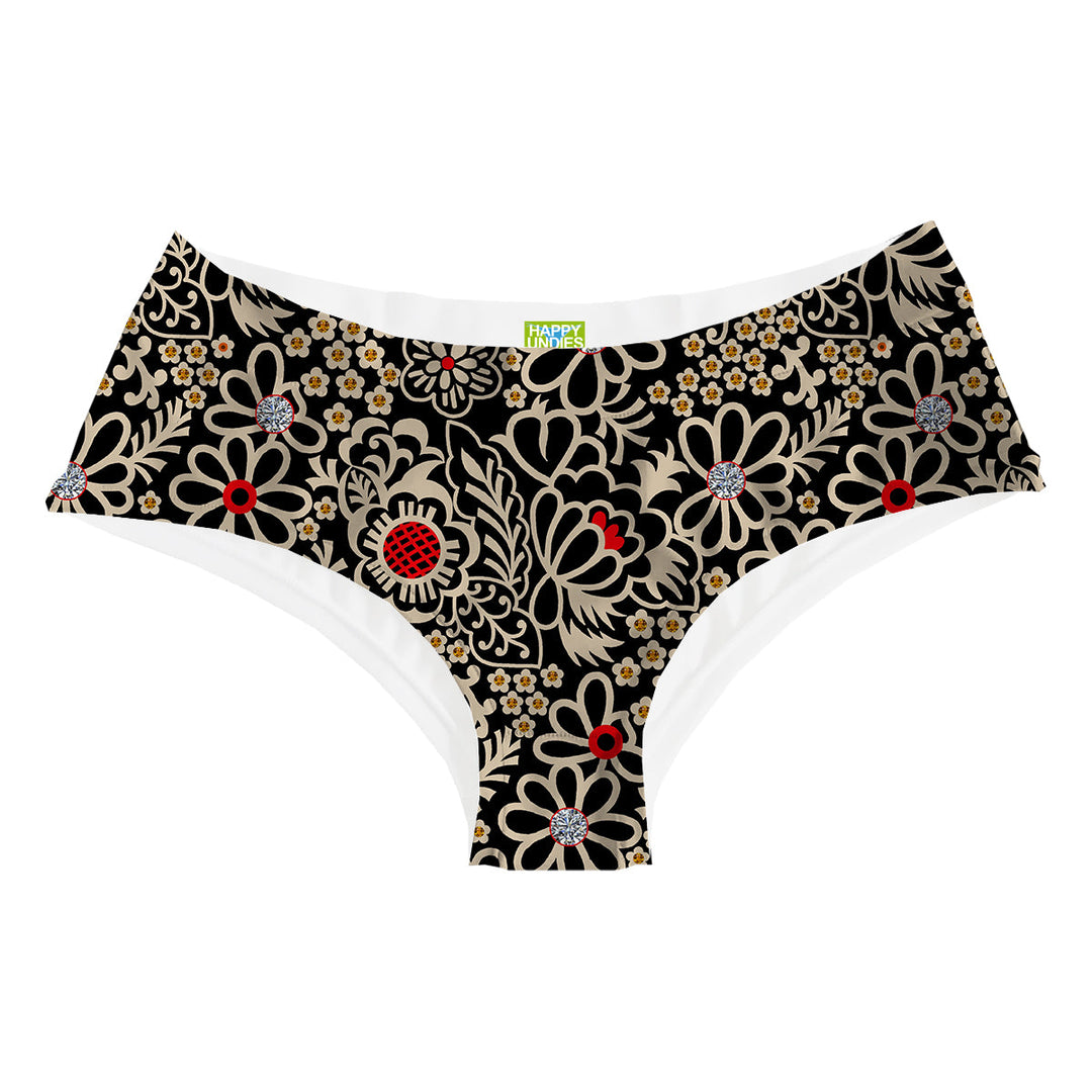 Midnight Bloom Hipster Woman Underwear Beachwear Loungewear