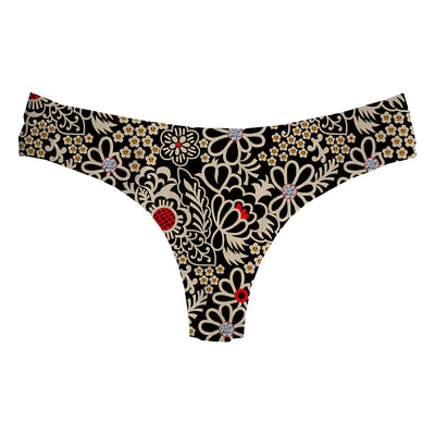 Midnight Bloom String Woman Underwear Beachwear Loungewear