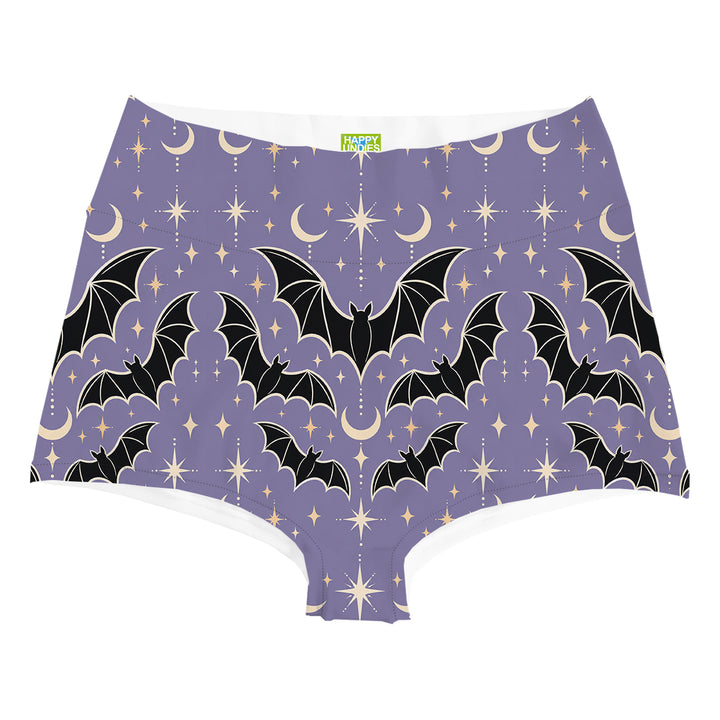 Moonlight Bats Highwaist Woman Underwear Beachwear Loungewear