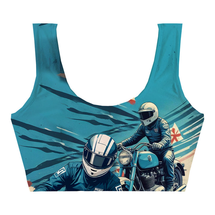 Motor Racing Crop Top Woman Underwear Beachwear Loungewear