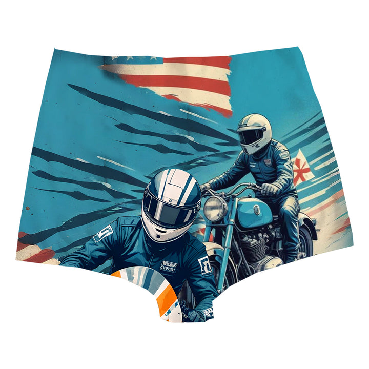 Motor Racing Highwaist Woman Underwear Beachwear Loungewear