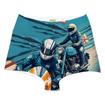 Motor Racing Highwaist Woman Underwear Beachwear Loungewear
