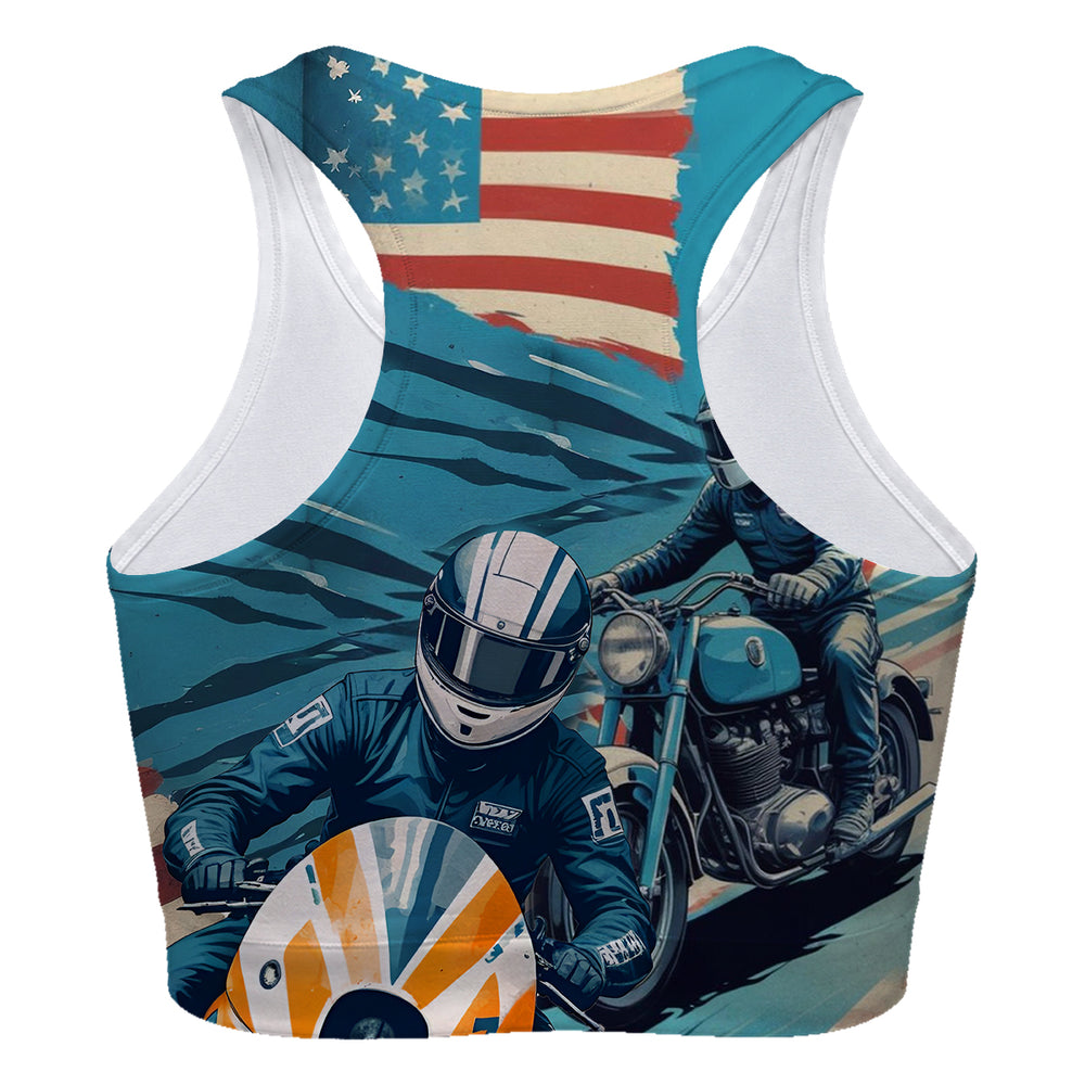Motor Racing Sport Bra Woman Underwear Beachwear Loungewear