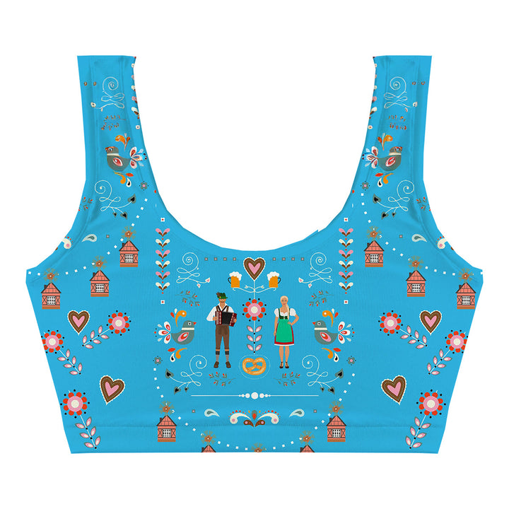 Munich Flair Blue Crop Top Back