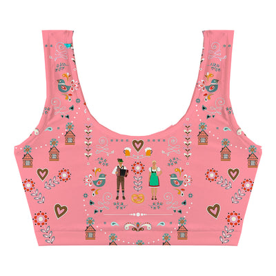 Munich Flair Pink Crop Top Front
