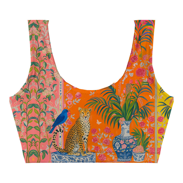 Panther Lounge Crop Top Woman Underwear Beachwear Loungewear