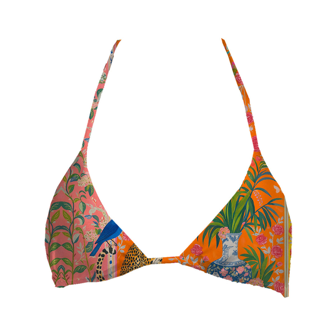 Panther Lounge Top Triangle Woman Underwear Beachwear Loungewear