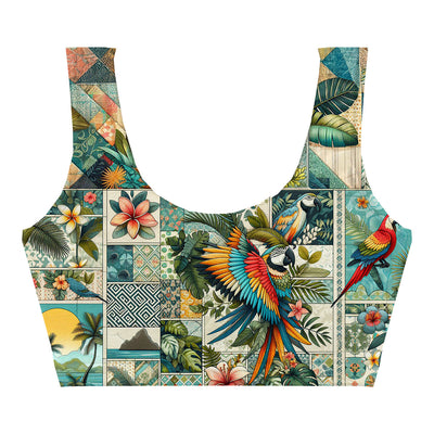 Papagei Artwork Crop Top Front