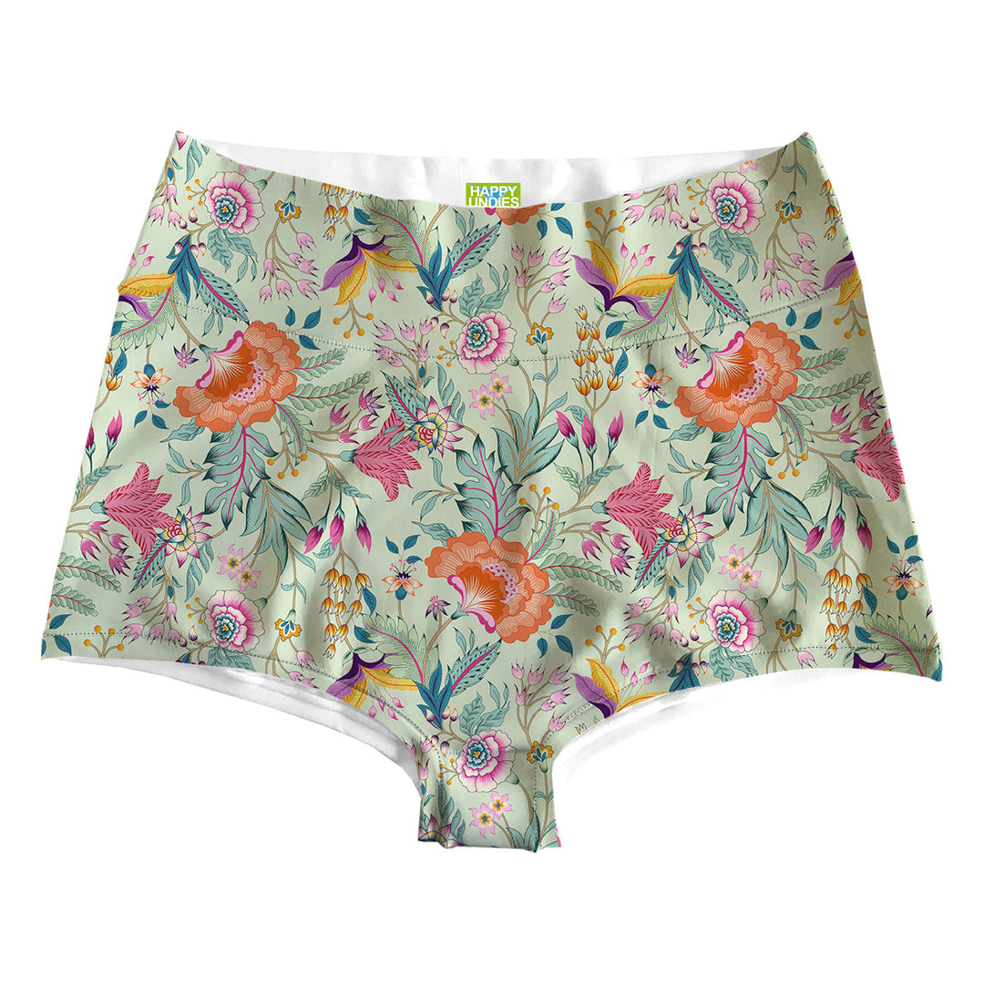 Pastel Flowers Highwaist Front