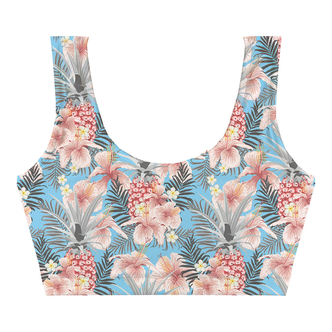 Pastel Tropics Crop Top Front